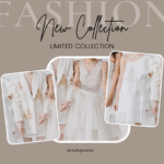 beige minimalist dress collection template (facebook post)